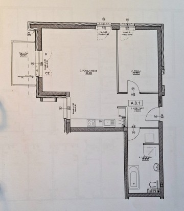 2-pokojowe mieszkanie 56,34 m&sup2; | balkon | Osiedle Diamentowe