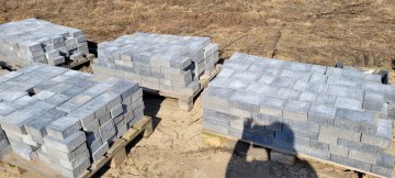 KOSTKA BRUKOWA MELANŻ GRAFITOWY NOWA