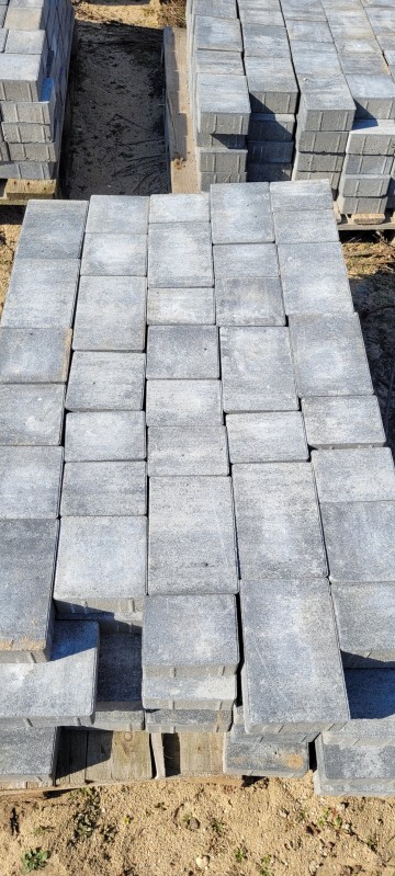 KOSTKA BRUKOWA MELANŻ GRAFITOWY NOWA