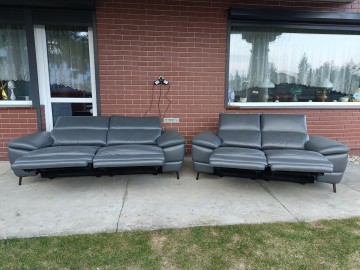 Sprzedam dwie sofy ze sk&oacute;ry