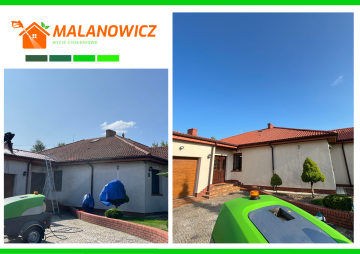 Profesjonalne czyszczenie kostki brukowej, elewacji, dachów.