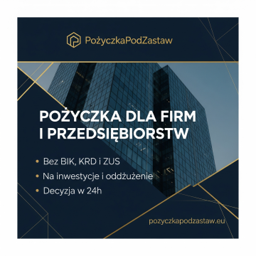 Pożyczka firmowa pozabankowa pod hipotekę bez BIK, KRD, ZUS