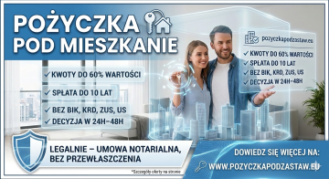 Pożyczka pod nieruchomość bez BIK i KRD do 10 lat spłaty