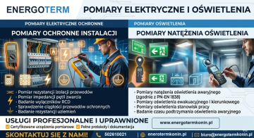 POMIARY ELKTRYCZNE OCHRONNE I NATĘŻENIA OŚWITLENIA