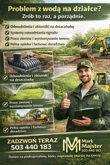 ???? Masz problem z wodą na działce? Zr&oacute;b to raz, a porządni ...