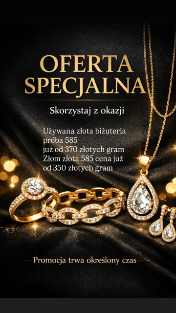 sprzedaż złota 370 zł gram, złom 350