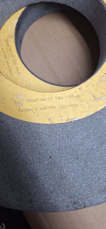 Ściernica kamień szlifierski Ceramiczny płaski 350x40x127 ró