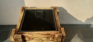 Donica ogrodowa drewniana