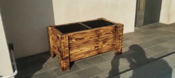 Donica ogrodowa drewniana