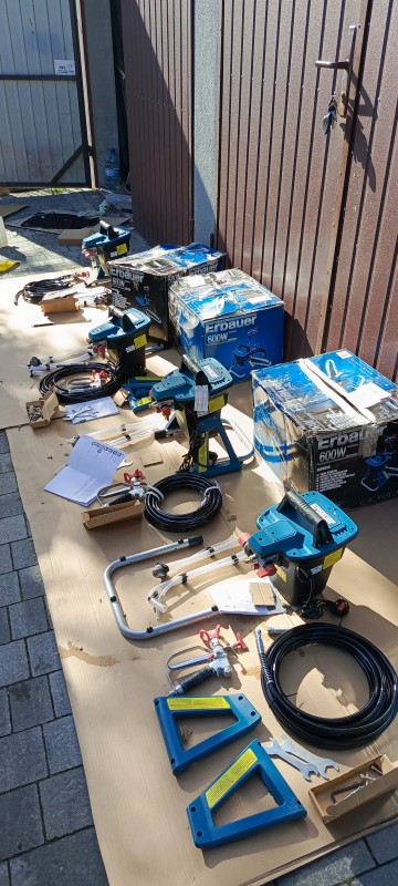 Agregat malarski - zaciąg prosto z wiadra erbauer