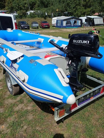 Ponton i przyczepka podłodziowa