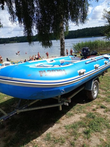 Ponton i przyczepka podłodziowa