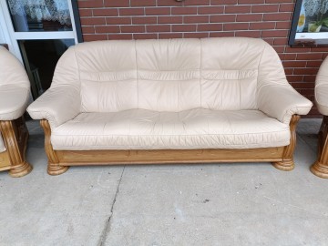 Sprzedam wypoczynek 3,1,1 ze sk&oacute;ry