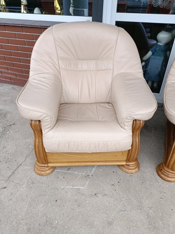 Sprzedam wypoczynek 3,1,1 ze sk&oacute;ry