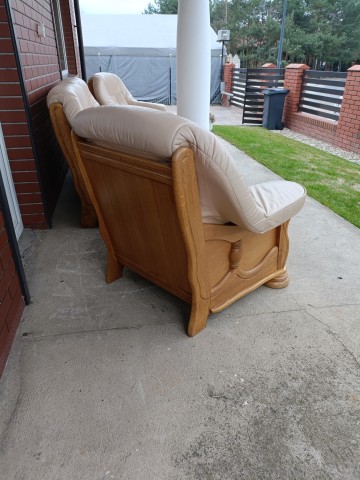 Sprzedam wypoczynek 3,1,1 ze sk&oacute;ry