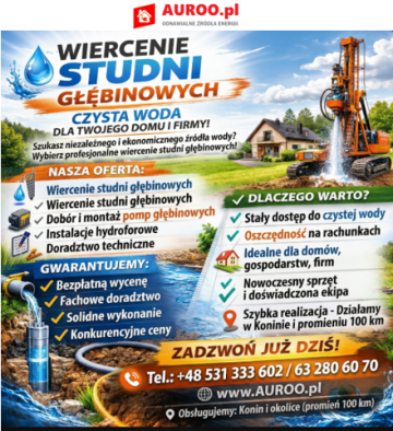 WIERCENIE STUDNI GŁĘBINOWYCH