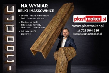 MASKOWNICE na wymiar - belki dekoracyjne DREWNOPODOBNE