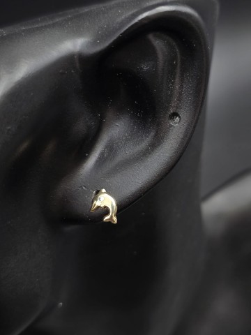 Złote kolczyki Próba 333 Waga 0.35 gram Cena 90 zł Centrum