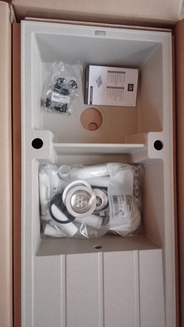 Sprzedam NOWY zlewozmywak granitowy Laveo Canaria 50x116 cm