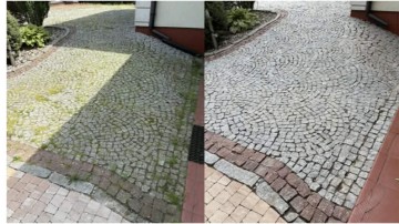 Mycie kostki brukowej