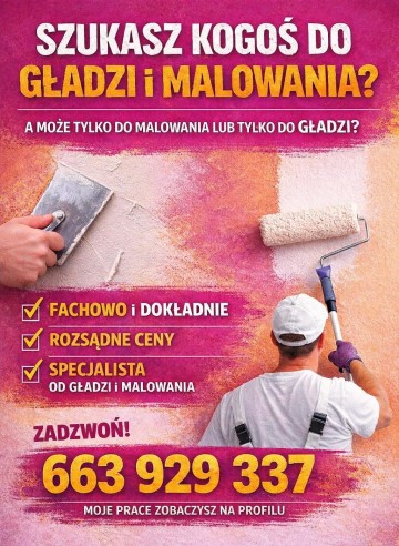 Wykończenia wnętrz - Gładzie, malowanie, szpachlowanie