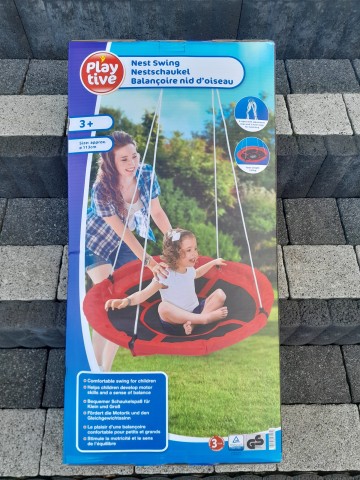 Huśtawka bocianie gniazdo, &Oslash; 113 cm. Nowa