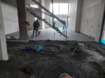 Posadzki wylewki maszynowe,  styrobeton,  płynny styropian