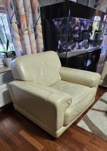 Sofa + 2 fotele skóra naturalna Meble Bydgoszcz ETAP Felix