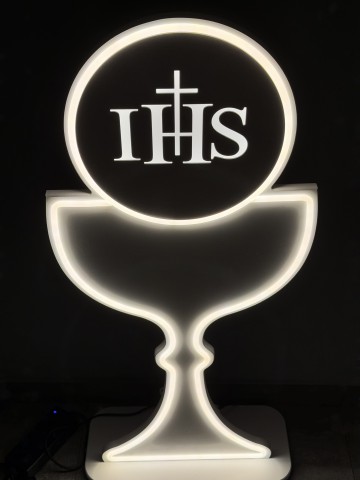 Wynajem Hostia, napis Happy Birthday, Cyfry LED