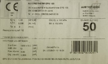 Styropian podłogowy EPS 100 5cm