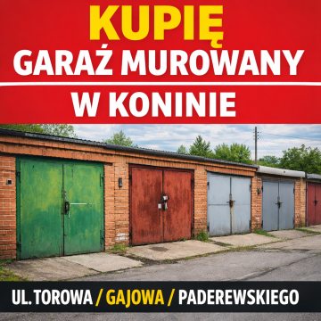 Kupie garaż murowany w Koninie