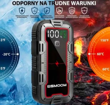 Urządzenie rozruchowe/powerbank/ booster 12800mAh