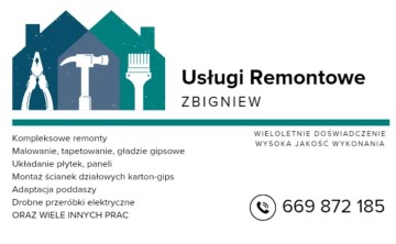 Usługi remontowo wykończeniowe