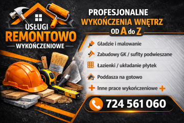 Usługi remontowo wykończeniowe od A do Z