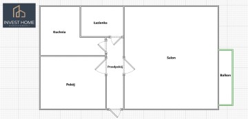 Mieszkanie - BALKON - 46,58 m2 - ul. Przemysłowa, Konin