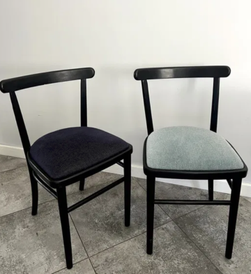 Krzesła PRL Fameg Radomsko &ndash; odnowione, styl vintage