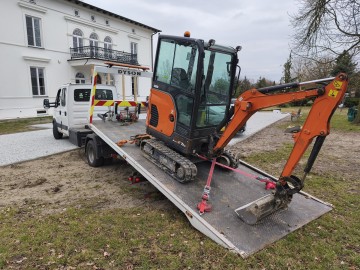 WYNAJEM MINIKOPARKA RĘBAK WOZIDŁO BUDOWLANE WALEC