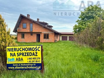 Chrząblice gm. Brudzew - dom na sprzedaż -sur.zamk. + garaż