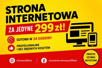 Strona internetowa w 24h za 299 zł