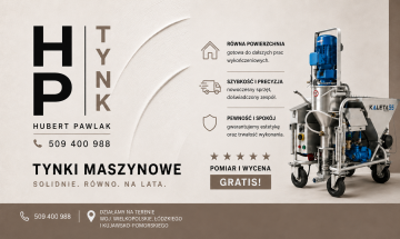 Tynki maszynowe/Gipsowe/Cementowo-wapienne