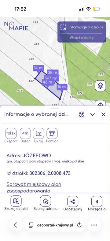 NA SPRZEDAZ DZIAŁKA JÓZEFOWO POWIAT SŁUPECKI