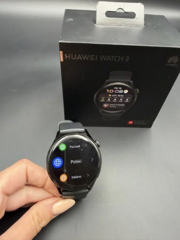 Huawei Watch 3 Classic  Stan: sprawny, bardzo dobry W zestaw