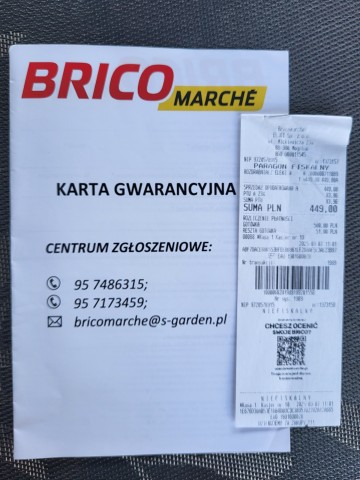 Rozdrabniacz do gałęzi na gwarancji.