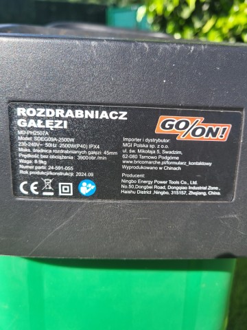 Rozdrabniacz do gałęzi na gwarancji.