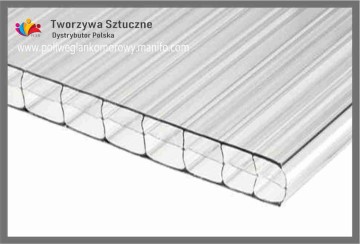 Poliwęglan komorowy UV 2.1x6m grubość 4mm 6mm 8mm 10mm 16mm