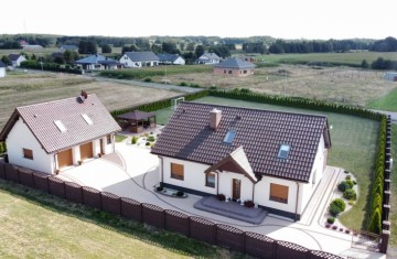 Nowoczesny dom, duża działka, dwustanowiskowy garaż, gm. Sta ...
