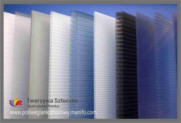 Poliwęglan komorowy UV 2.1x6m grubość 4mm 6mm 8mm 10mm 16mm