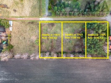 Działka budowlana 1188 m² – Powiercie, gm. Koło