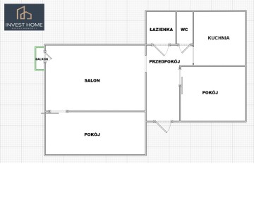 Sprzedam mieszkanie 48,17m2 - BALKON - ul. Wyzwolenia, Konin