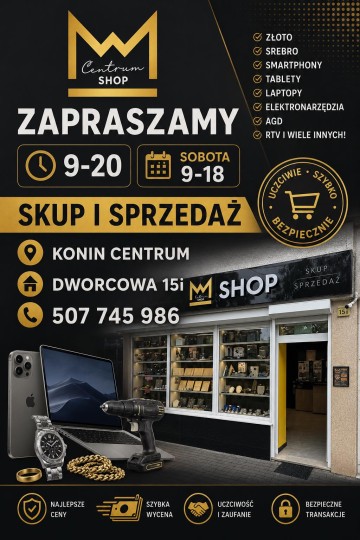 ???????? ZAPRASZAMY DO CENTRUM SHOP W KONINIE! ???????? ???? SKUP I SP